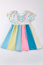 Multicolored floral print dress