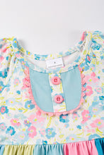 Multicolored floral print dress