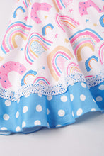 Rainbow print ruffle twirl dress - ARIA KIDS