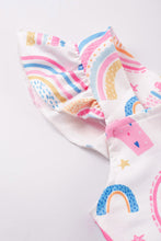 Rainbow print ruffle twirl dress - ARIA KIDS