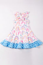 Rainbow print ruffle twirl dress - ARIA KIDS