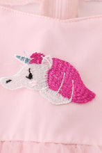Pink unicorn rainbow girl tutu dress