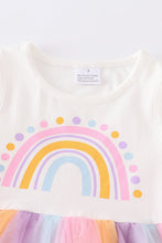 Multicolored rainbow girl tutu dress - ARIA KIDS