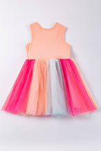 Coral mermaid girl tutu dress - ARIA KIDS