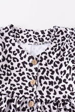 Black leopard print dress mommy & me