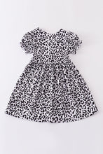 Black leopard print dress mommy & me