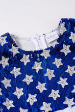 Navy star sequins girl tutu dress - ARIA KIDS