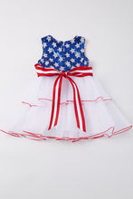 Navy star sequins girl tutu dress - ARIA KIDS