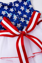 Navy star sequins girl tutu dress - ARIA KIDS