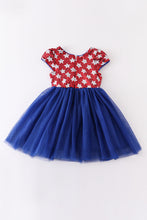 Blue sequin star dress