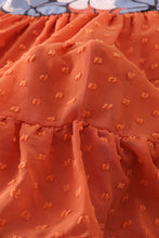 Orange floral print girl tutu dress - ARIA KIDS