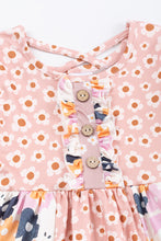 Halloween ghost floral print ruffle dress - ARIA KIDS