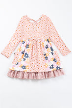 Halloween ghost floral print ruffle dress - ARIA KIDS
