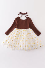 Thanksgiving pumpkin applique girl tutu dress - ARIA KIDS