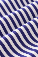 Blue stripe football applique dress