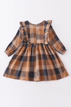 Plaid ruffle girl dress