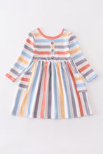 Multicolored stripe pocket dress - ARIA KIDS
