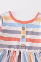 Multicolored stripe pocket dress - ARIA KIDS
