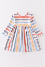 Multicolored stripe pocket dress - ARIA KIDS