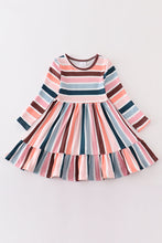 Stripe print ruffle girl dress - ARIA KIDS