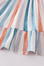 Stripe print ruffle girl dress - ARIA KIDS