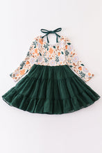Forest floral print tiered dress - ARIA KIDS