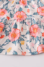 Green floral print ruffle dress - ARIA KIDS