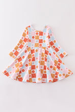 Multicolored plaid floral print twirl dress - ARIA KIDS