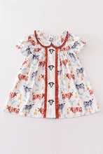 Cow print ruffle girl dress - ARIA KIDS