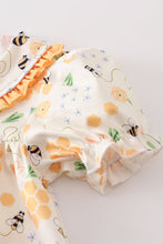 Bee print ruffle girl dress - ARIA KIDS