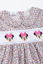 Floral print character smocked dress - ARIA KIDS