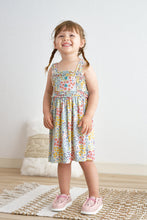 Platinum floral print strap girls dress - ARIA KIDS