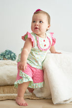 Platinum star print ruffle girl set - ARIA KIDS