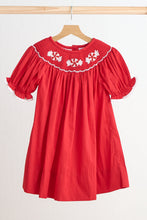 Red candy hand smocked dress - ARIA KIDS