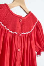 Red candy hand smocked dress - ARIA KIDS