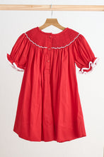 Red candy hand smocked dress - ARIA KIDS