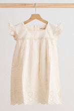 White lace flutter sleeve girl dress - ARIA KIDS