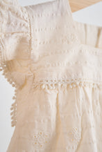 White lace flutter sleeve girl dress - ARIA KIDS