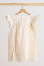 White lace flutter sleeve girl dress - ARIA KIDS