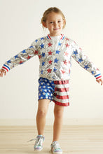Patriotic sequin girl shorts - ARIA KIDS
