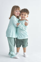 Truck and dog applique stripe girl set - ARIA KIDS