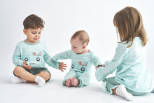 Truck and dog applique stripe girl set - ARIA KIDS