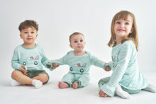 Truck and dog applique stripe girl set - ARIA KIDS
