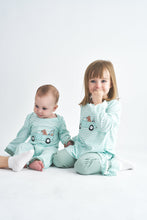 Truck and dog applique stripe girl set - ARIA KIDS