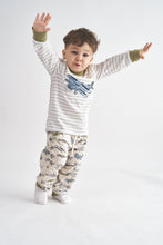 Stripe airplane embroidery boy set - ARIA KIDS
