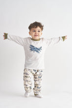 Stripe airplane embroidery boy set - ARIA KIDS