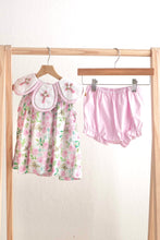 Pink easter cross emrboidery floral girl set - ARIA KIDS