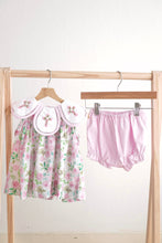 Pink easter cross emrboidery floral girl set - ARIA KIDS