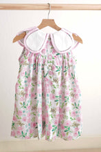 Pink easter cross emrboidery floral girl dress - ARIA KIDS