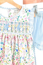 Floral easter bunny hand-smocked girl set - ARIA KIDS